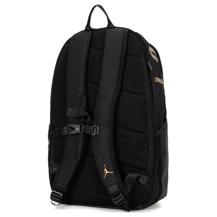 Jordan Large Capacity Sports Casual Versatile Polyester Backpack Medium Unisex Backpack Black JD2443001AD-001