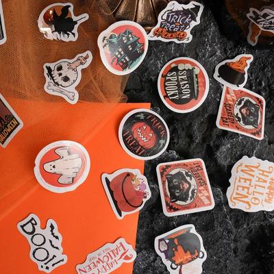 46 шт. Наклейки серии Хэллоуин Декоративный подарок DIY Скрапбукинг Коллаж Материалы Креативная канцелярская бумага для фона