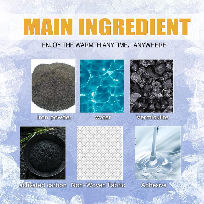 Natural Self Heating Hand Warmers Adhesive Patch Disposable for Foot Abdomen Body Winter Outdoor Cold Protection Extended Heat