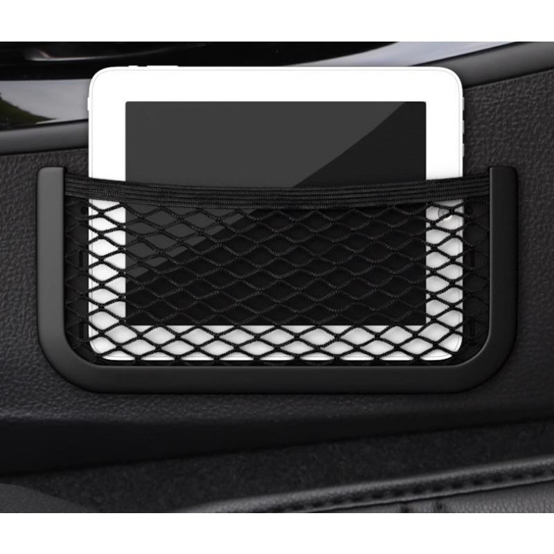 Автомобильная сетка, карманные сумки для покупок, подвесная сумка для телефона, автомобильный органайзер для хранения, автомобильная коробка для хранения мобильного телефона, сумка, автомобильная клейкая сетка, карманная корзина
