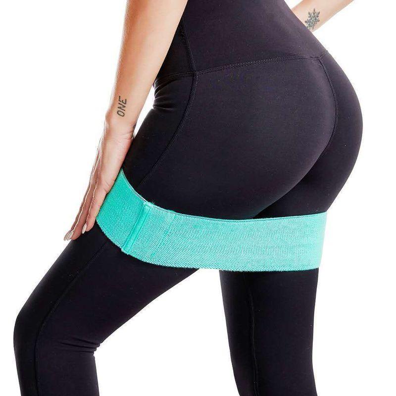 Йога Тренировка Эластичная Лента Сопротивление Нескользящая Растяжка Удобный Гаджет Персиковые Ягодицы Ягодичное Кольцо Сила Натяжение Вязание Ягодичная Лента