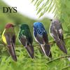 Artificial Bird Figurine Realistic Garden Decoration Artwork Ornament Feathered Foam for Courtyard