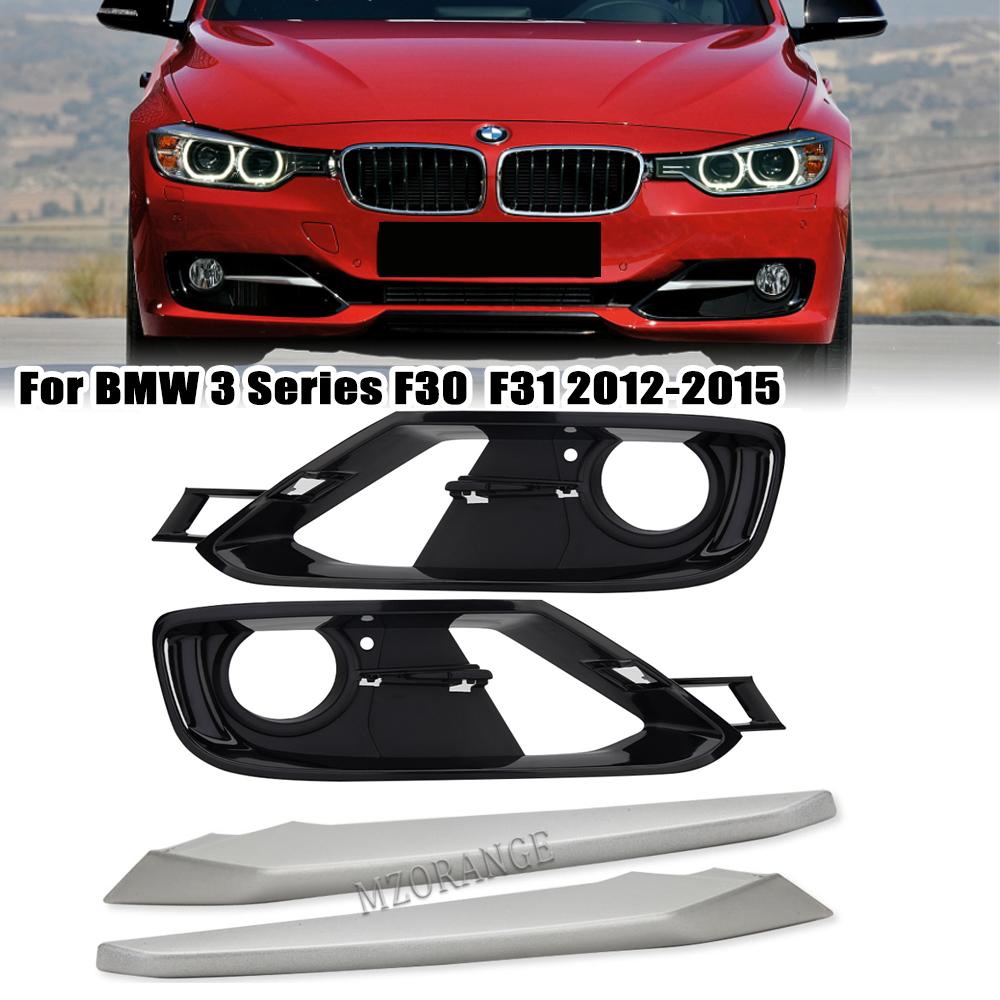 For BMW F30 F31 2012 2013 2014 2015 3 Series Fog Light Cover Headlight Trim Front Bumper Grille Covers 51117293106 Accessories