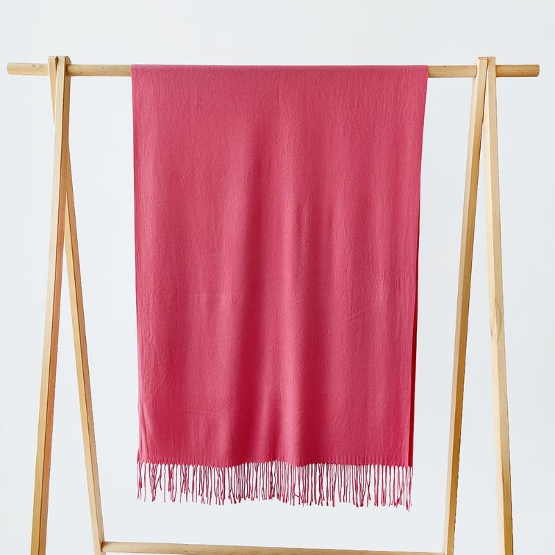 Autumn and Winter New Monochrome Scarf Cashmere Scarf Men and Women Couples Scarf Versatile Shawl