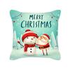 New Cartoon Christmas Pillow Cover Holiday Gift Square Cushion Cover Cushion Cover Pillow Cover
