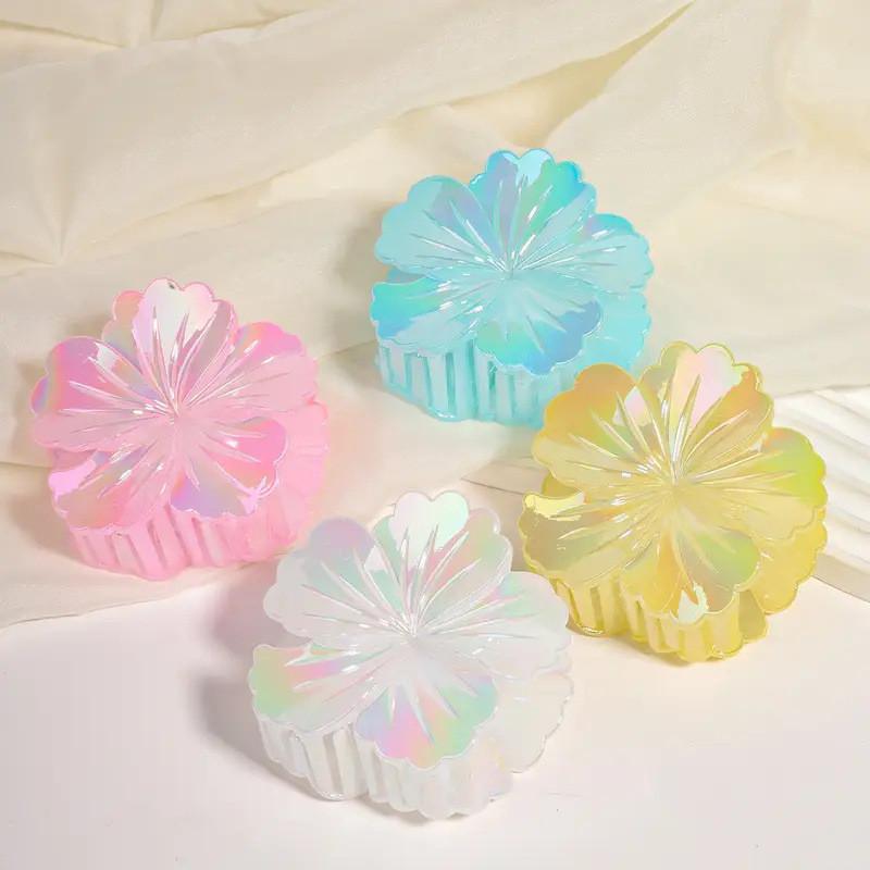 New Colorful Flower Hair Clip Women's European and American Fashion Shark Clip Hair Accessories