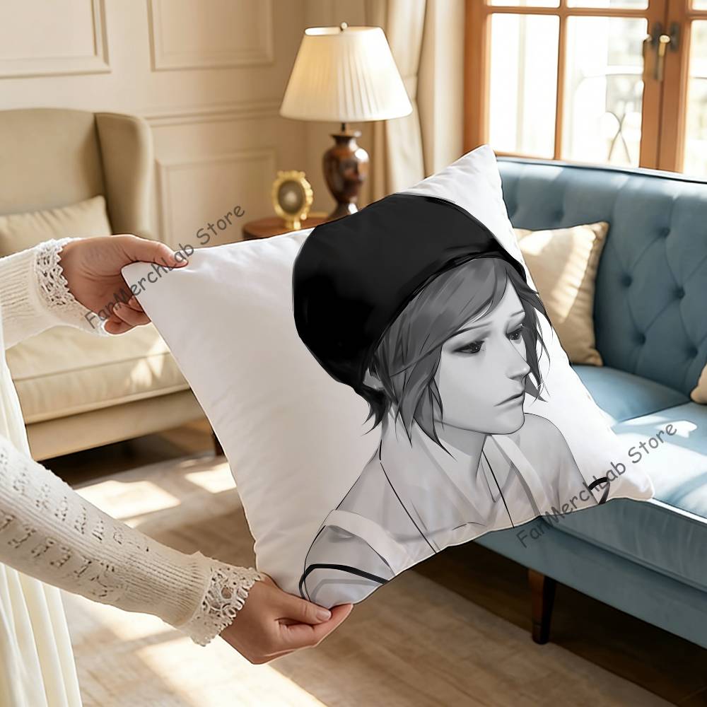 Game LLife Is Strange Anime Pillow Case Antidustmite Pillowcase Invisible zipper silky short plush Sofa cushion cover