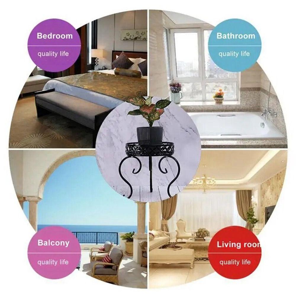 Напольная подставка для растений из кованого железа Одноярусная мини-подставка для цветочных горшков Комнатное растение