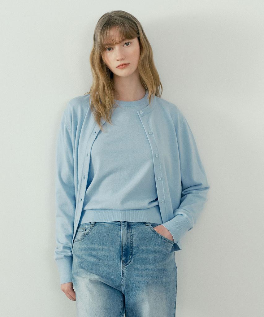 MIND BRIDGE WOMEN [On][W][Set][Knit + Cardigan] Essential Knit Series - 5 Colors