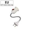E27 LED Table Lamp Socket Bulb Holder with Rotary Head And Built-in Switch EU Plug Direct Plug-in LED Base Lamp for Lighting