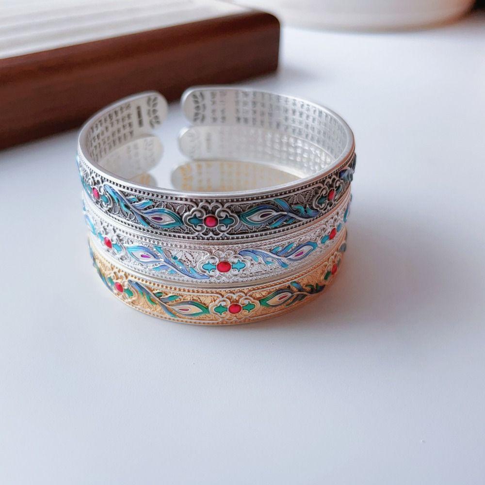 Традиционный женский браслет на руку Классический китайский браслет-перегородчатая эмаль Ювелирные изделия