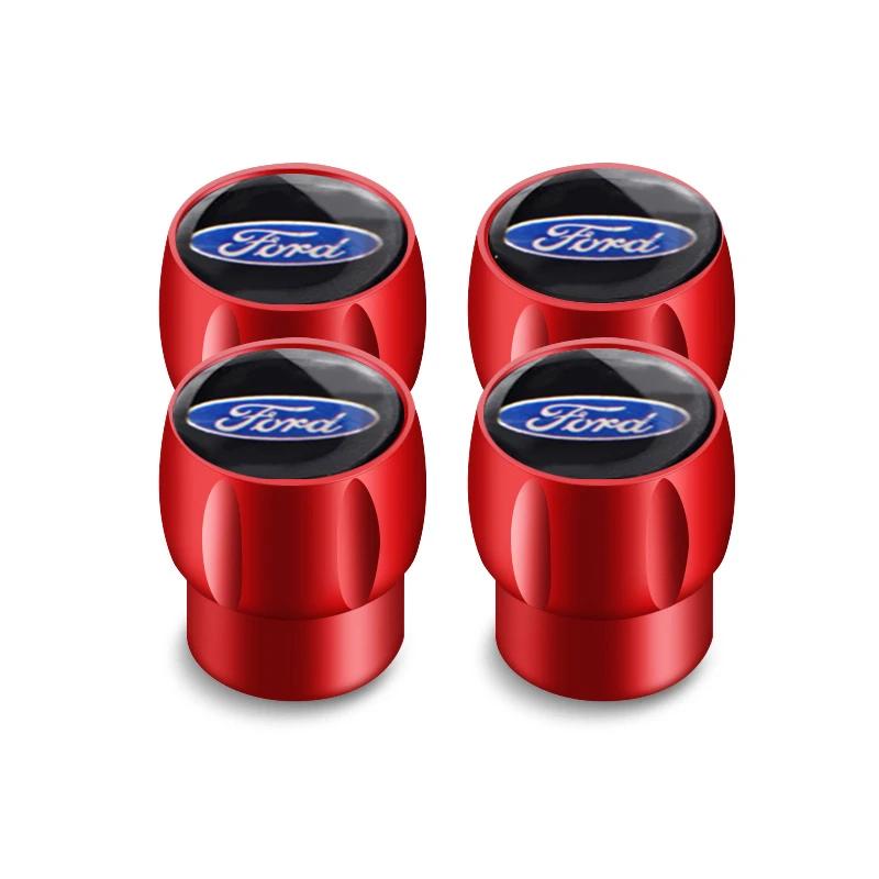 Car Sticker 4PCS Car Tire Valve Cap Tyre Cover for Ford Focus 2 3 Mondeo Explorer Escape Edge Fusion Transit F150 Fiesta Range A