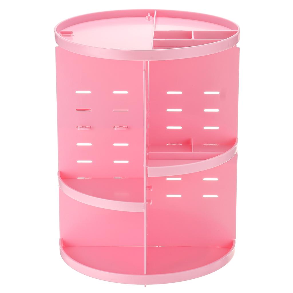 Multifunction 360 Rotating Makeup Organizer Bathroom Makeup DIY Adjustable Cosmetics Storage Box Vanity Shelf 