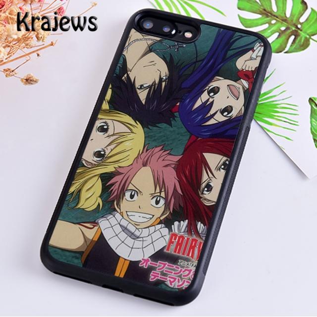 Чехол для телефона Krajews Anime Manga Fairy Tail для iPhone 14 5 6s 7 8 plus X XR XS 11 12 13 pro max Samsung Galaxy S21 S22ultra