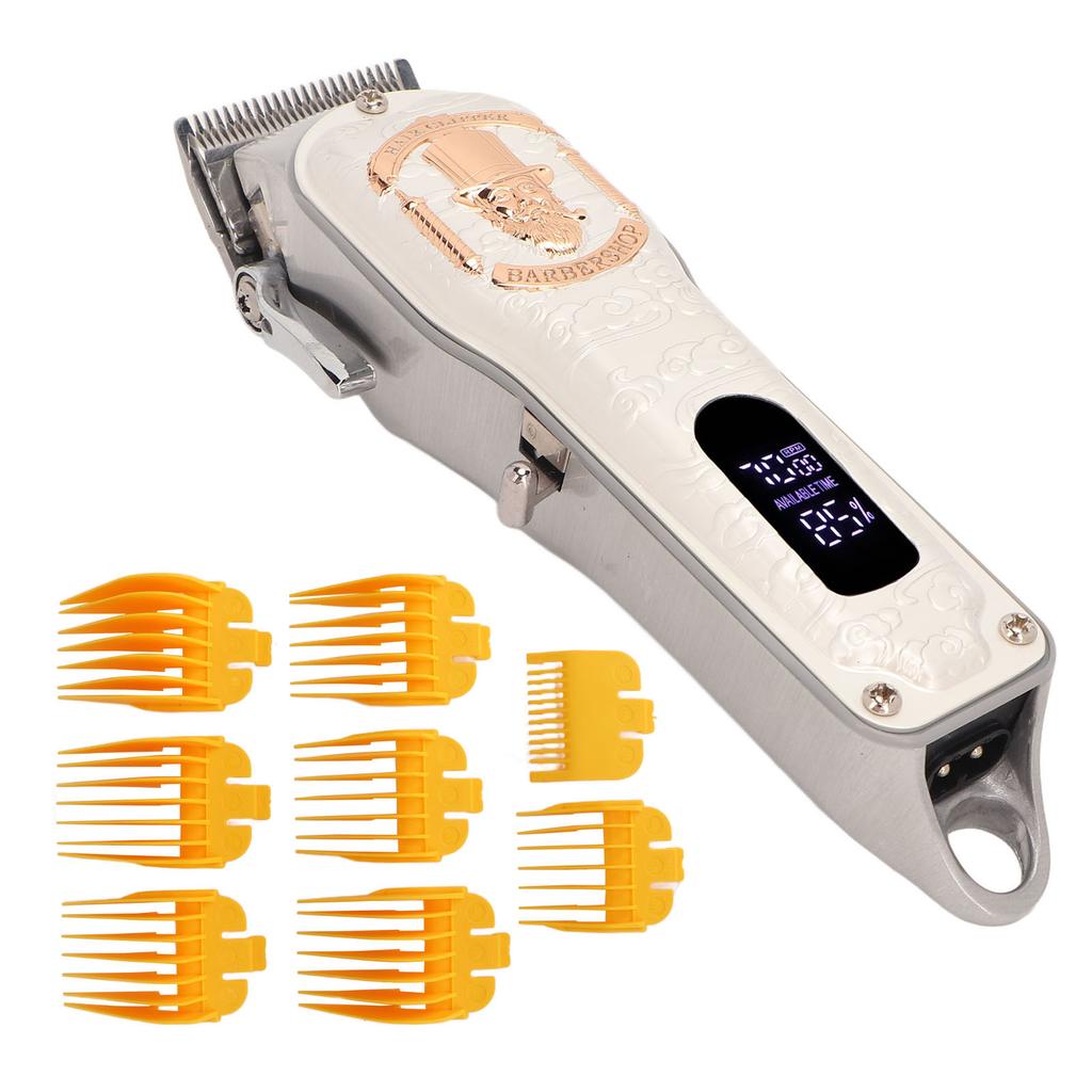 Electric Hair Trimmer Multipurpose Stainless Steel Blades High Power Rechargeable Hair Clipper for Home Salon