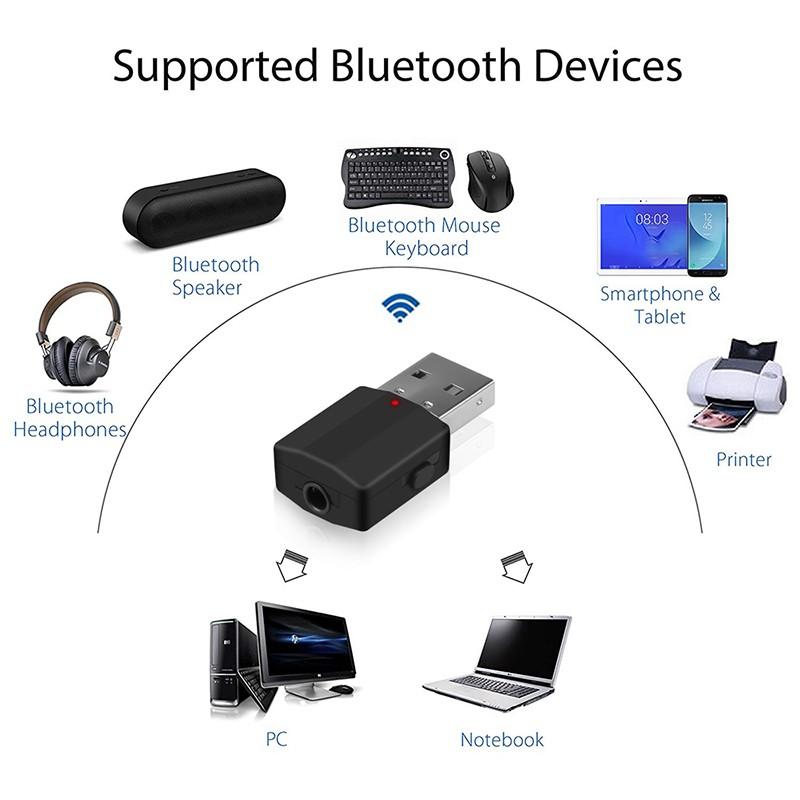 2 в 1 USB 5.0 Bluetooth аудио Bluetooth-передатчик мощный адаптер