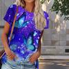 Women Summer T Shirt Butterfly Print Retro Fashion Short Sleeve Tees Casual   Printed  Tops
