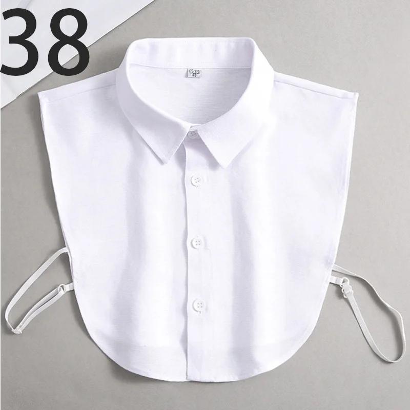 Оксфордская текстильная хлопковая накладка-воротник для мужчин, унисекс, универсальная, весенне-летняя, модная, деловой воротник для ношения под рубашку в офисе