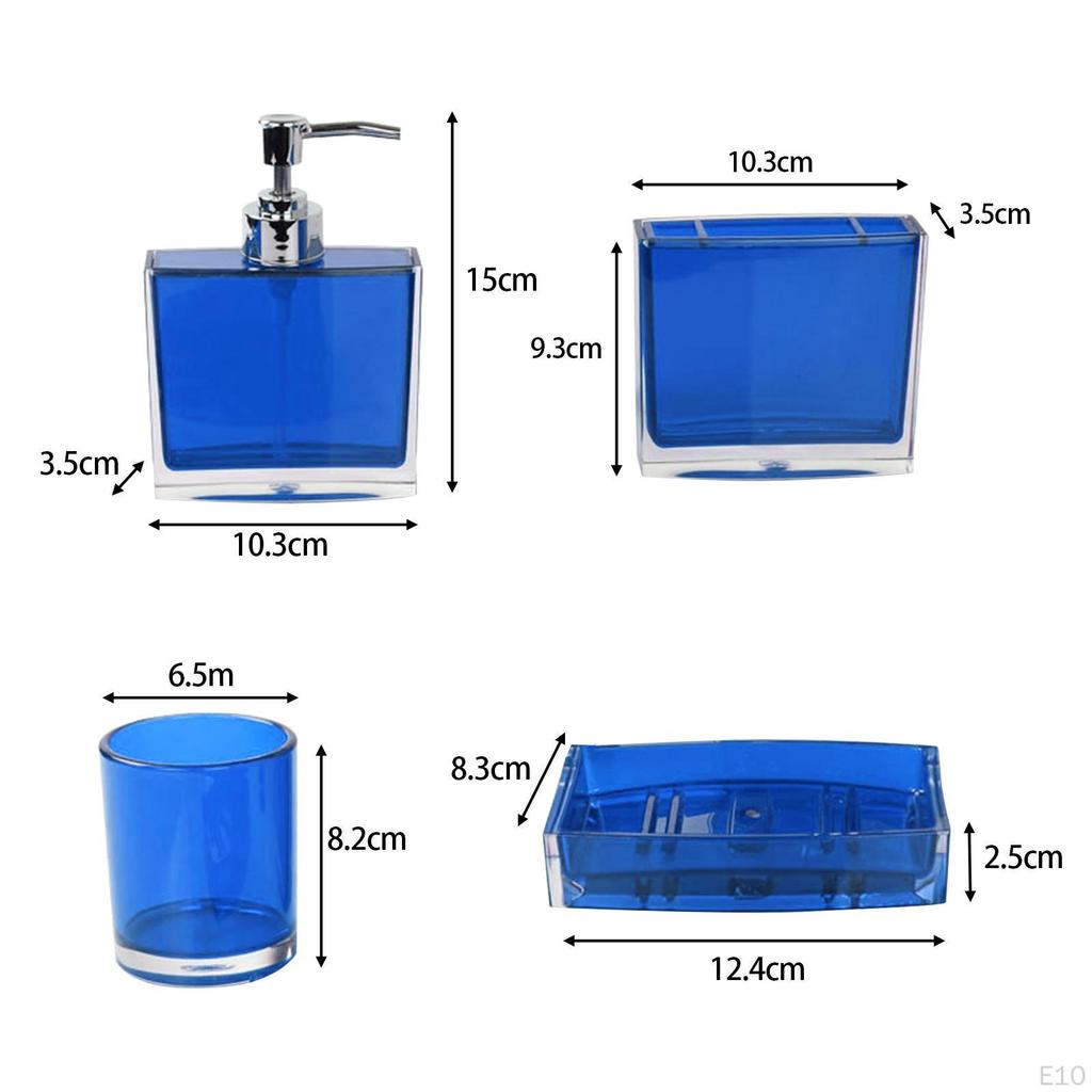 4 предмета держатель для зубной щетки стаканчик набор дозатор лосьона органайзер туалетные принадлежности ополаскиватель для полости рта ванная комната
