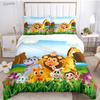 Jungle Animal Cute Casal All Season Duvet Cover Comforter Bedding Sets Soft Quilt Cover and Pillowcases Single/Double/Queen/King