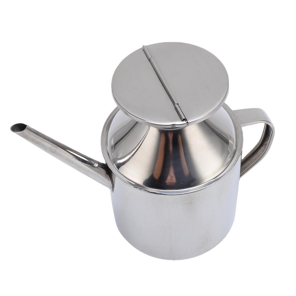 Olive Oil Dispenser Can Stainless Steel Long Spout Leakproof Easy to Clean Precise Pouring for Vinegar Soy Sauce
