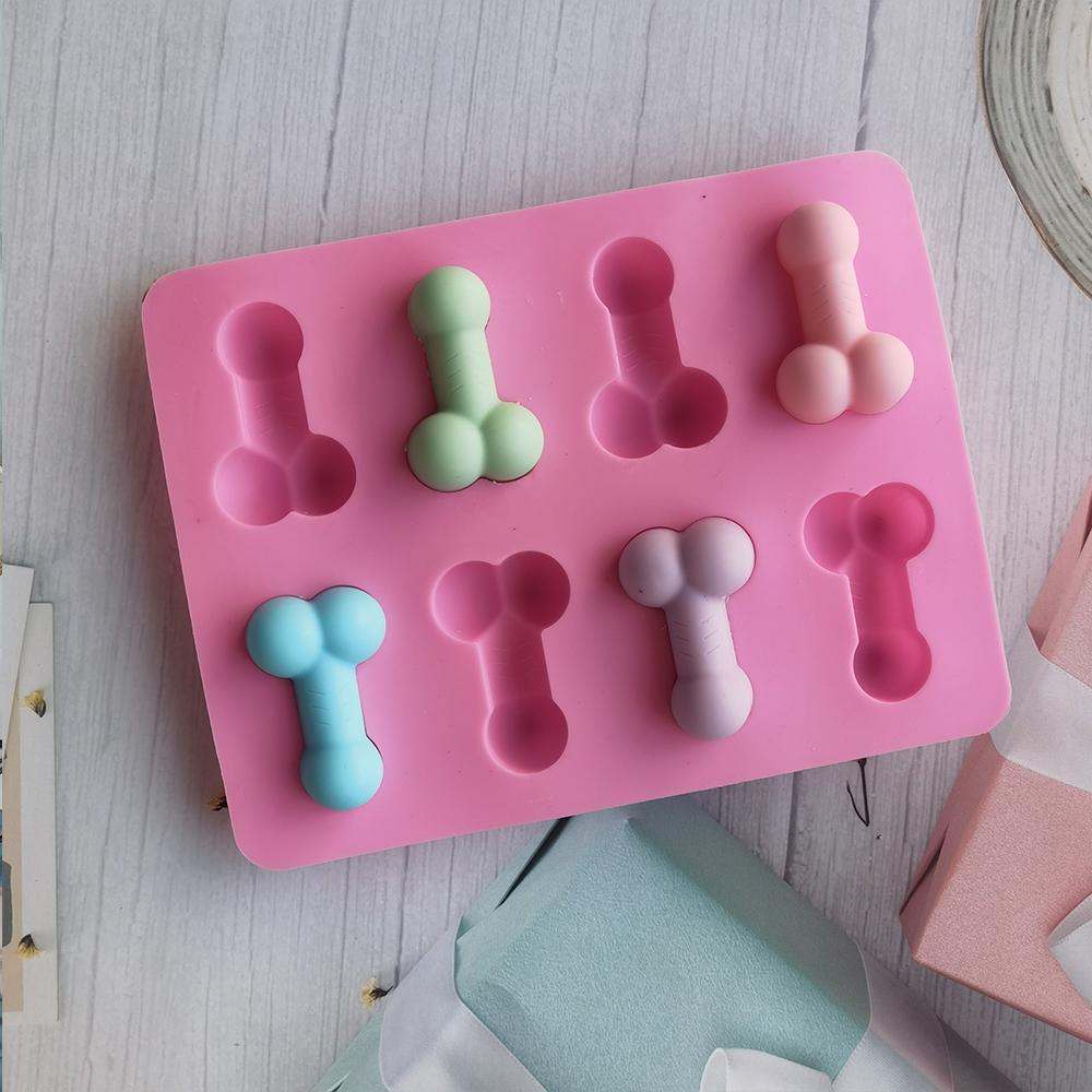 Cake Mold Dick Ice Cube Tray Silicone Mold Soap Candle Moulds Sugar Craft Tools Chocolate Mould Mini Ice Cream Forms 6