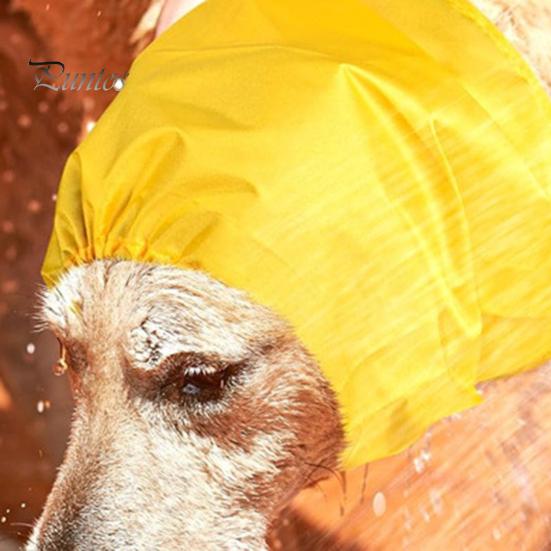 Водонепроницаемая шапочка для купания домашних животных, регулируемая пряжка, защита ушей собаки, шапочка для душа, предотвращает проникновение воды, чехлы для ушей собаки для купания и дождя