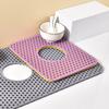 Silicone Sink Mat with Center Drain Heat-Resistant Flexible Non-Slip Design Easy To Clean
