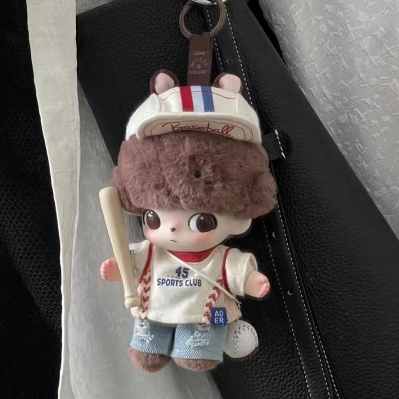 Dimoo 15cm Doll Baseball Outfit Set - 5-Piece Sporty Clothing Accessory Collectible Toy Figure