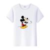 Funny Unisex Cartoon Tshirt Top Summer Blouses Short Sleeve T-shirt White Tee Mickey Mouse Graphic Clothes Gift