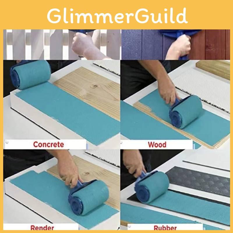 Основная круглая валиковая кисть для гладкого нанесения краски при ремонте дома с удлиненной ручкой