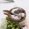 Home House Decoration Nature Craft Bird Nest Artificial Craft Birds Realistic Feathered Birds Egg