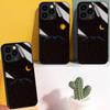 Закаленный стеклянный корпус с принтом Moon Night Mountain, защитный чехол, мягкий чехол из ТПУ для Xiaomi Redmi