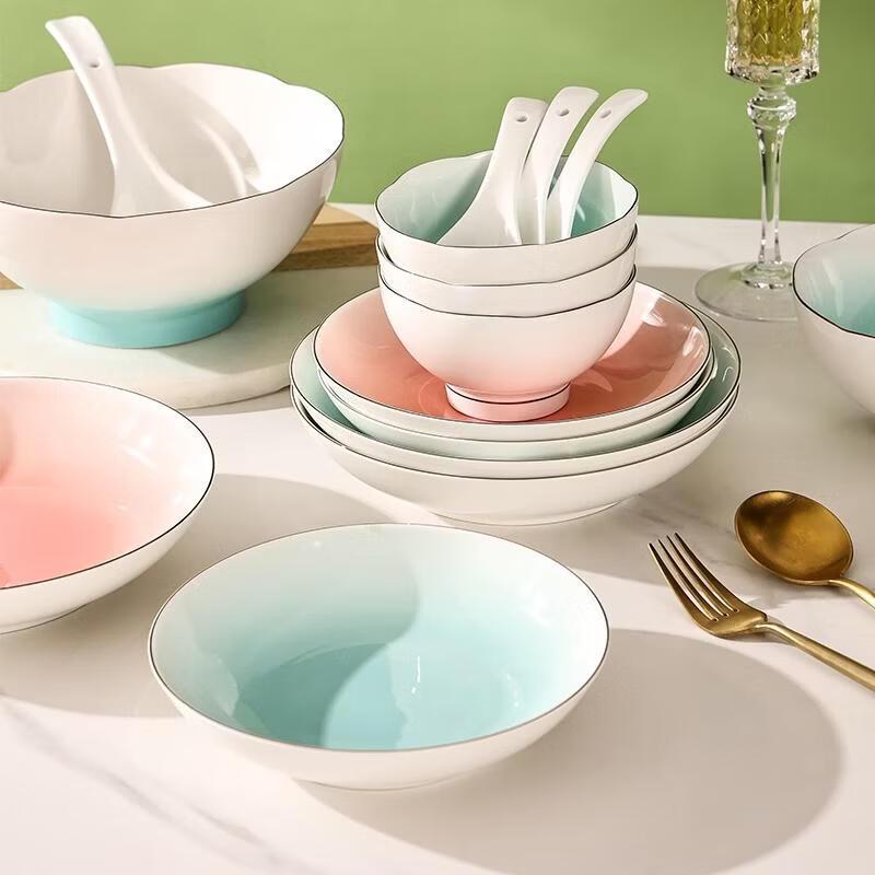 Керамический столовый набор Hao Ai Jia Serene Time из 13 предметов