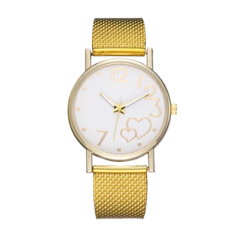 Women's Leisure Fashion Network Women's Watch with Love Shape Quartz Wrist Watch