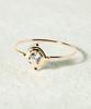 Helene Jewelry Кольцо 14K Белиал с кубическим цирконием Кольцо с золотой нитью (Тип А)