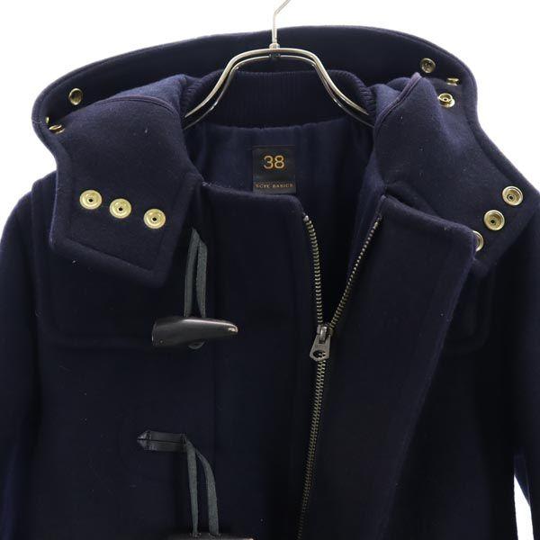 SCYE BASICS Сделано в Японии Пальто-дафлкот из смесового кашемира 38 Темно-синий Женский Б/у