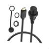 USB 3.1 Type C Data Cable Extension Plug and Play Waterproof 1 Meter Long Black
