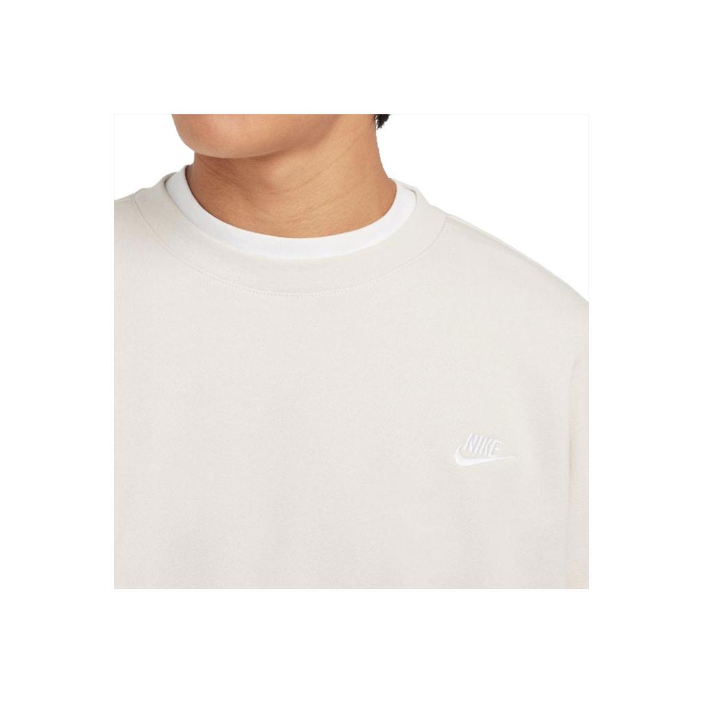 Nike Клубный флисовый свободный свитер с круглым вырезом и длинным рукавом, мужская толстовка Light-Redwood HJ1820-104