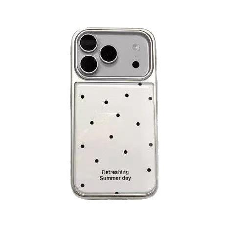 Ins простой горошек подходит для чехла для мобильного телефона Apple IPhone16/17Pro 15 Эпоксидный с конденсатом воды 14Pro чехол с большим отверстием