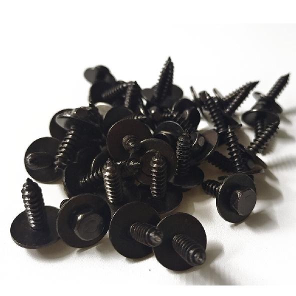 100pcs Car Tapping Screw Bolt Body Fender Liner Bumper Cover Hood Retainer Clips
