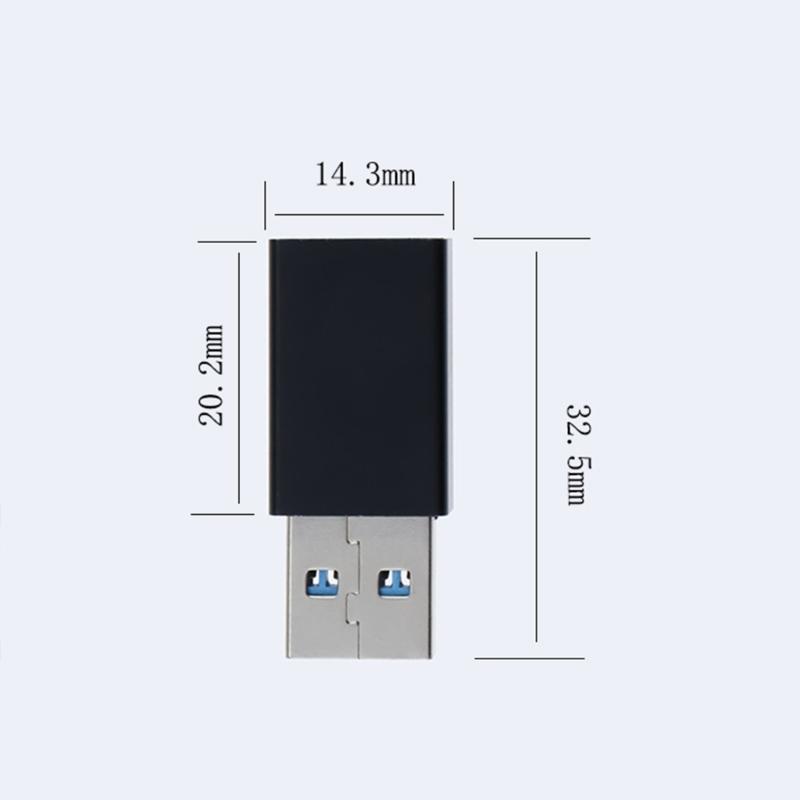 USB C female на USB male Адаптер OTG для быстрой передачи данных и быстрой зарядки для смартфонов, ноутбуков, зарядных устройств