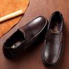 Fashion Men's Genuine Leather Casual Shoes Thick-soled Non-slip Dad Shoe  Handmade Business Work Shoes for Men Moccasins  Walking Shoes