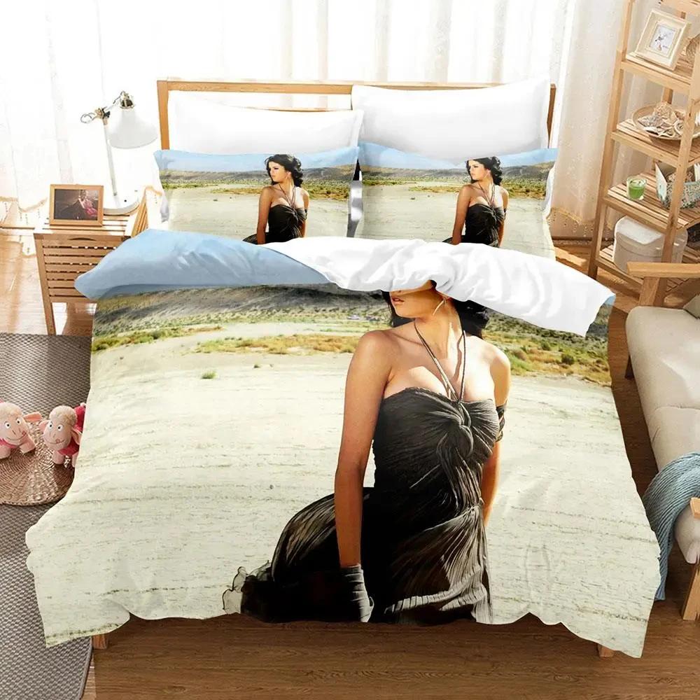 2024 Sexy Selena Gomez Adult Boys Bedding Single Twin Full Queen King Size Duvetcover Anime Parure De Lit Quilt Cover Pillowcase