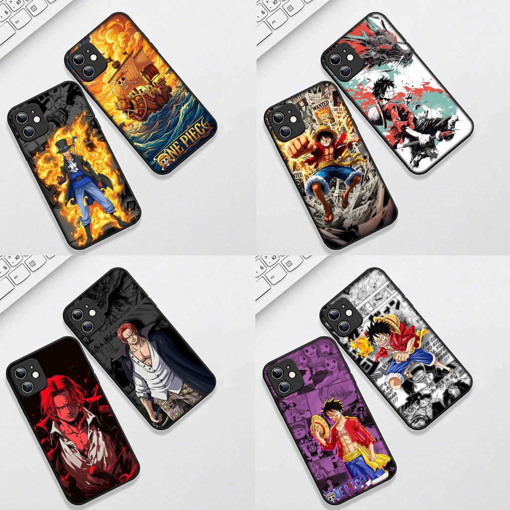 Protective Cover for Apple iPhone 12 13 Pro XS Max Mini ProMax X XR Air 13Pro Casing Phone Case Shanks Red Hair One Luffy Pieces