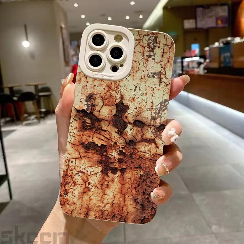 Retro Industrial Rusty Style Silicone Phone Case For Samsung Galaxy S23 S24 S25 Ultra S22 S21 S20 Plus FE A15 A35 A54 A55 Cover