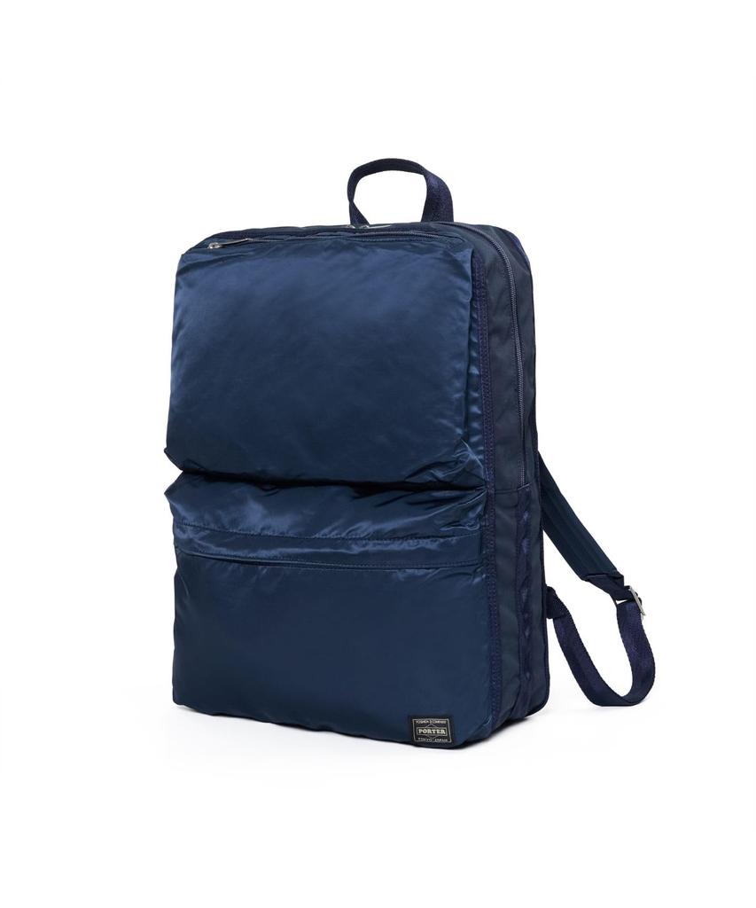 PORTER FRAME Daypack Black - Made in Japan 18L Backpack for Men and Women, Lightweight Casual Rucksack for Work, School and Travel