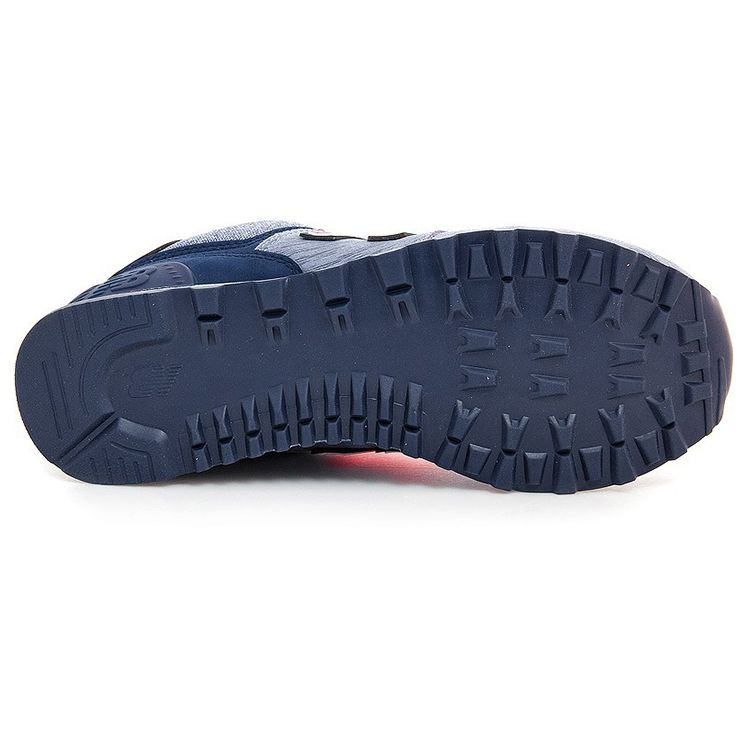 New Balance Толстовка серии 574 в стиле ретро, повседневные кроссовки с низким верхом для бега, женские кроссовки, синие WL574WTC