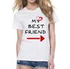 Summer 2023 Fashion Best Friend Shirts Women Short Sleeve T Shirt Bff Top Sisters Gifts For Friends Tees For Her