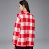 Женский кашемировый клетчатый кардиган PALUOPO
